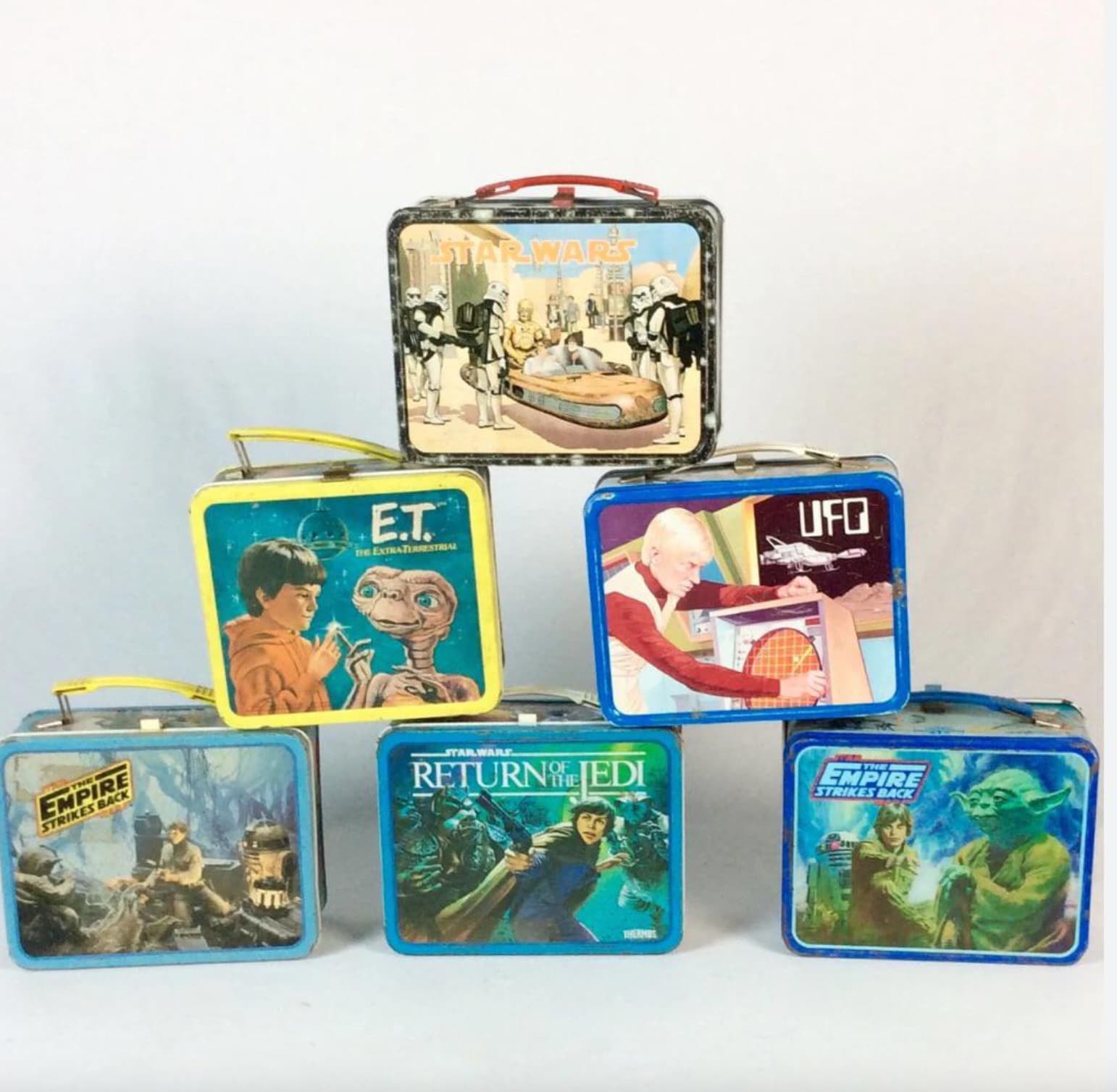 vintage empire strikes back lunch box - Star Wars E.T The Extraterrestrial Ufg The Empire Strikes Back Starware Returnedi Thermos The Empire Strikes Back